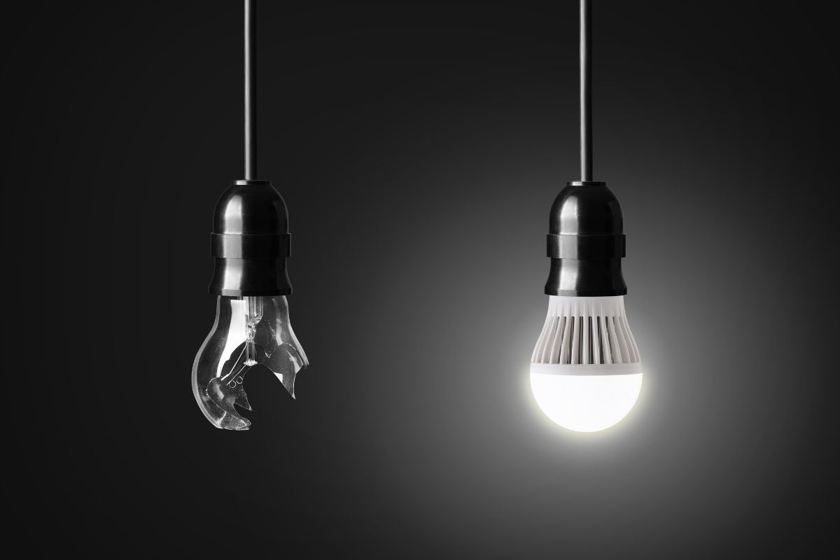 resíduos sólidos em lâmpadas